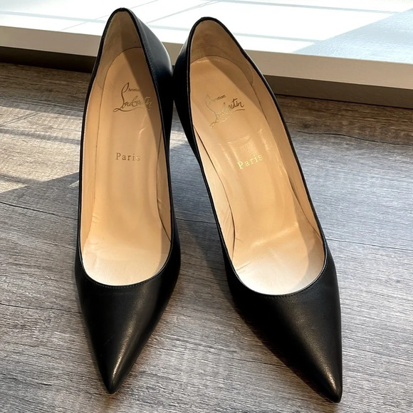 Christian Louboutin Shoes - Christian Louboutin So Kate Black Napa Leather Stiletto Heels 85mm Size 39.5